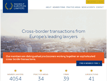 Tablet Screenshot of europeanlawyers.org